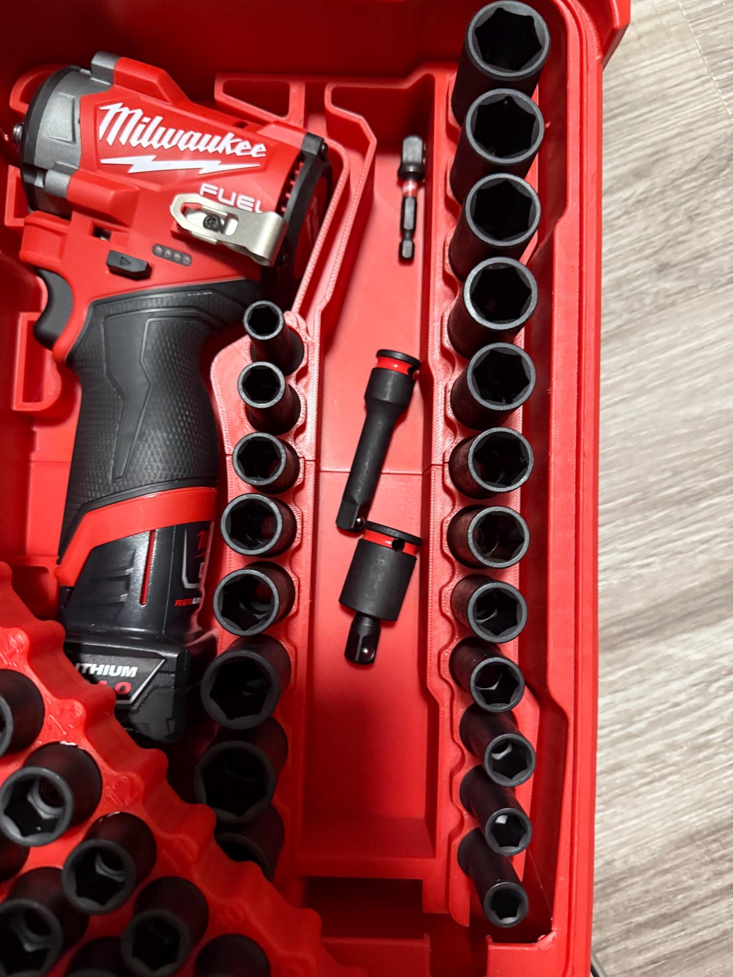 Milwaukee Packout M12 Fuel 3/8β Stubby insert USA designed and manufactured! Gen 1 and 2 available! Insert only