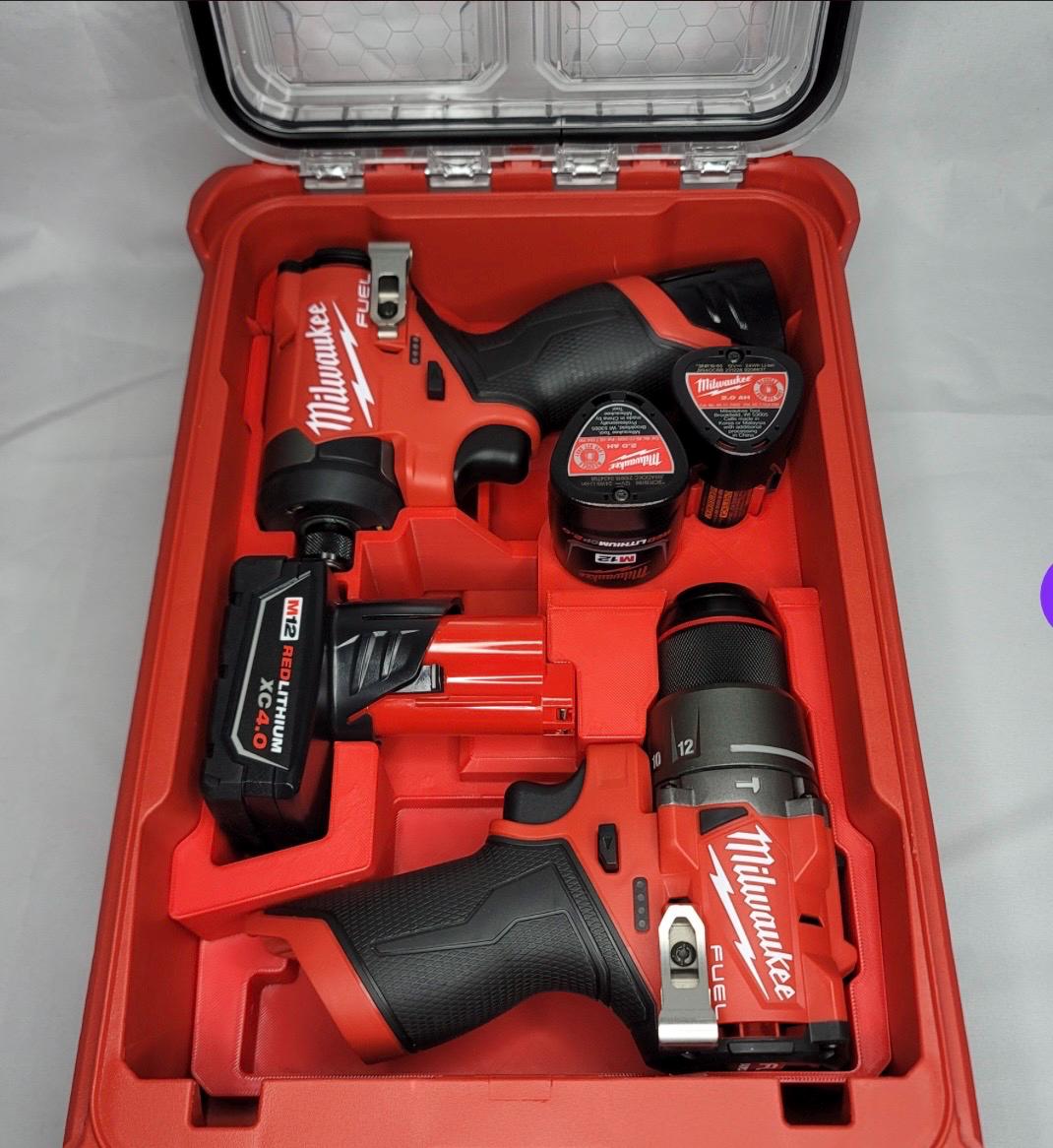 Milwaukee Packout M12 Fuel Drill Driver combo insert 3404-20 and 3453-20 compatible