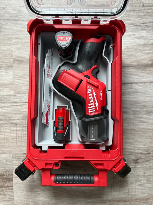 Milwaukee Packout M12 Hacksaw, battery, and  blade storage insert Designed and Manufactured in the USA! Made specifically for 2520-20
